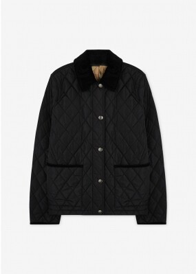 버버리 여성 도셋 블랙 퀼팅자켓 8107510