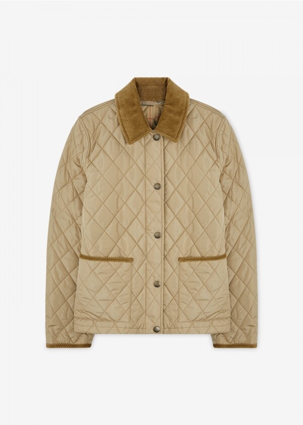 꼬르소밀라노,버버리 여성 도셋 베이지 퀼팅자켓 8107511