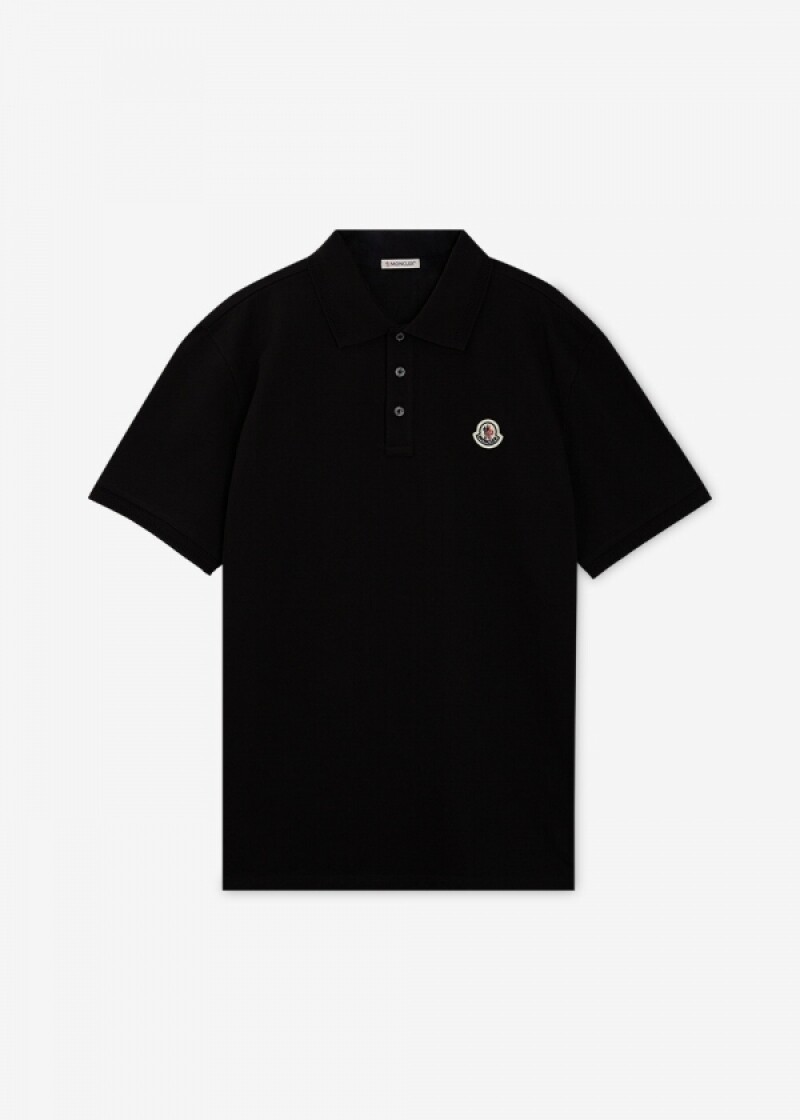 몽클레어 남성 로고 패치 블랙 카라티 8A00014 84556 999