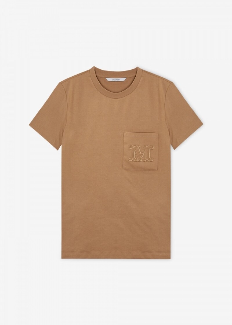 막스마라 여성 파파이아 카멜 반팔티 PAPAIA 003