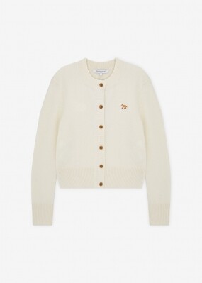 메종키츠네 여성 베이비 폭스 에크루 가디건 PW00506KT1006 0383