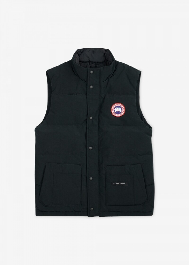 캐나다구스 남성 프리스타일 크루 블랙 패딩조끼 4159M 9061