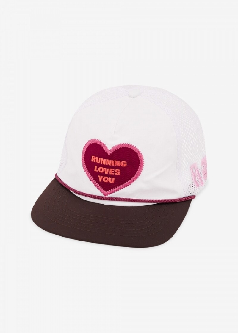알렉스조노 공용 RUNNING LOVES YOU 화이트 볼캡 AZ BF TRUCK RLYHEART WHITE