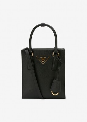 프라다 여성 삼각로고 사피아노 블랙 토트백 1BA358 NZV F0002