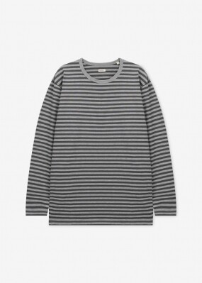 나나미카 남성 스트라이프 믹스 그레이/그레이 긴팔티 S25SH119E MIXGRAYXGRAY