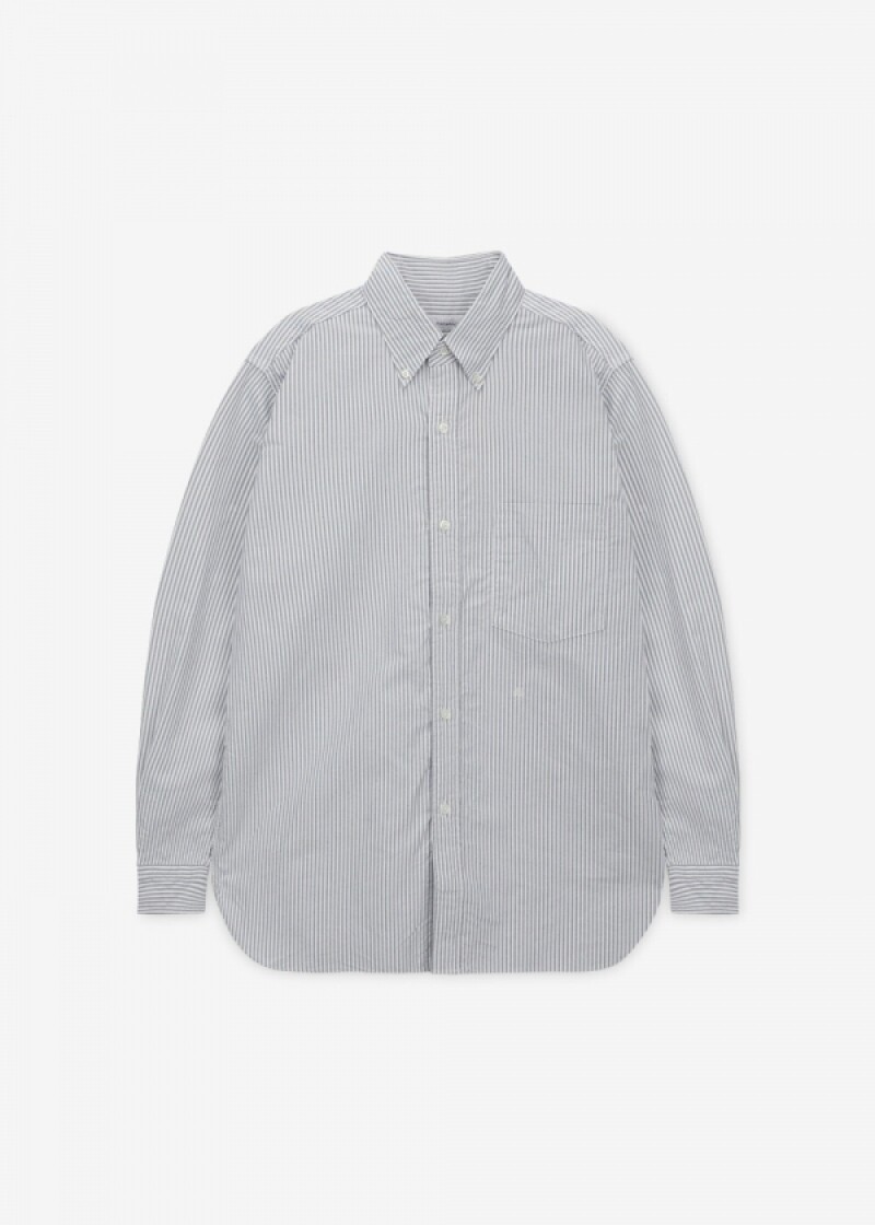 나나미카 남성 스트라이프 네이비 셔츠 S26SG080E NAVY