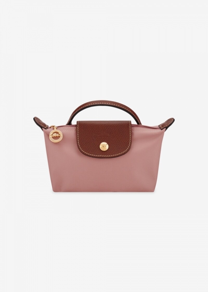 롱샴 여성 르 플리아쥬 오리지널 핑크 티 토트백 34175 089 P96