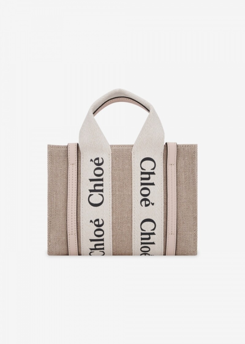 끌로에 여성 우디 시멘트 핑크 토트백 CHC22AP237I26 6J5