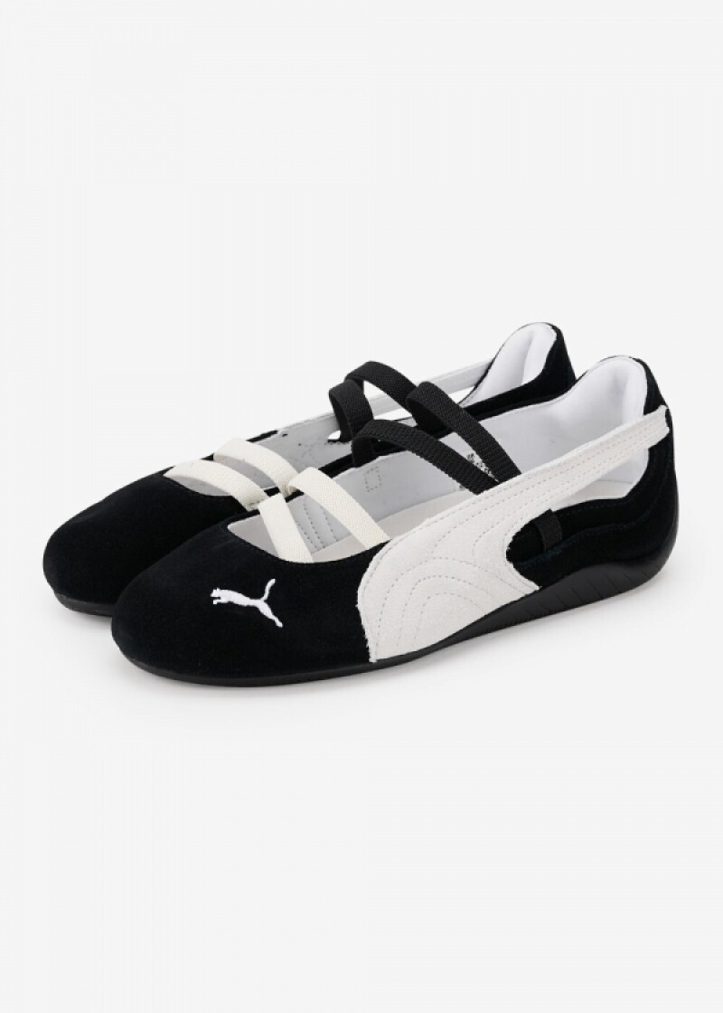 푸마 여성 스피드캣 발렛 SD 블랙/화이트 스니커즈 401287 06