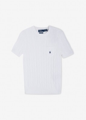 스크래치_폴로랄프로렌 여성 포니 로고 자수 화이트 반팔티 211895379 005(187536)