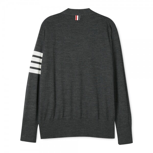 꼬르소밀라노,톰브라운 남성 사선완장 다크 그레이 가디건 MKC002A Y1014 022
