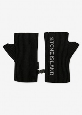 스톤아일랜드 남성 레터링 로고 블랙 장갑 7715N05A7 V0029