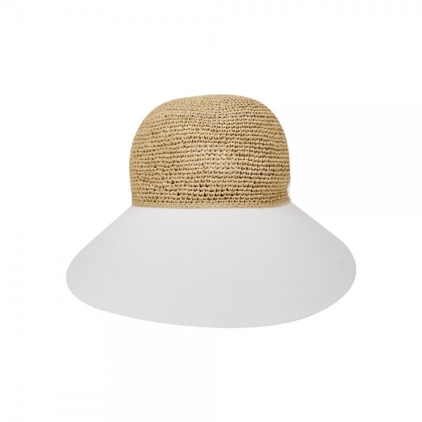 꼬르소밀라노,헬렌카민스키 여성 블레이즈 내추럴/오프화이트 바이저햇 HAT50530 Natural Off White