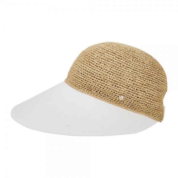 꼬르소밀라노,헬렌카민스키 여성 블레이즈 내추럴/오프화이트 바이저햇 HAT50530 Natural Off White