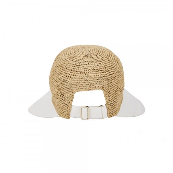꼬르소밀라노,헬렌카민스키 여성 블레이즈 내추럴/오프화이트 바이저햇 HAT50530 Natural Off White