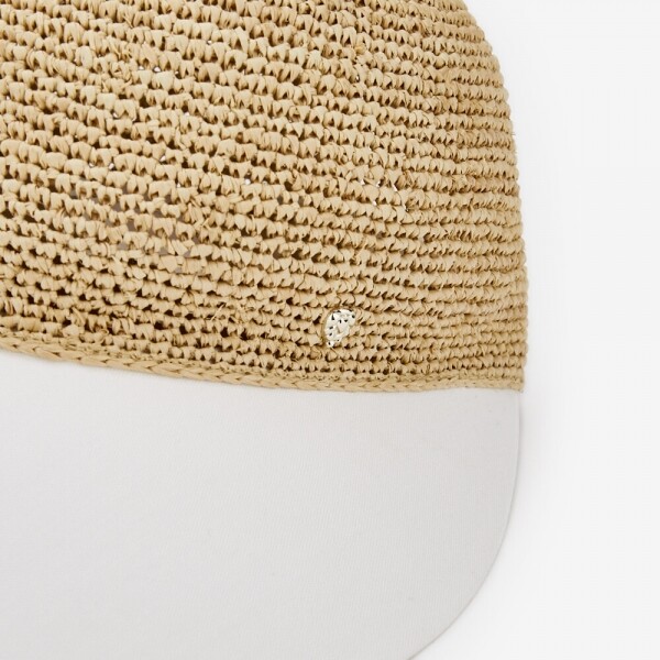 꼬르소밀라노,헬렌카민스키 여성 블레이즈 내추럴/오프화이트 바이저햇 HAT50530 Natural Off White