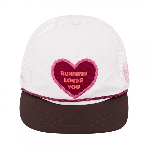 꼬르소밀라노,알렉스조노 공용 RUNNING LOVES YOU 화이트 볼캡 AZ BF TRUCK RLYHEART WHITE