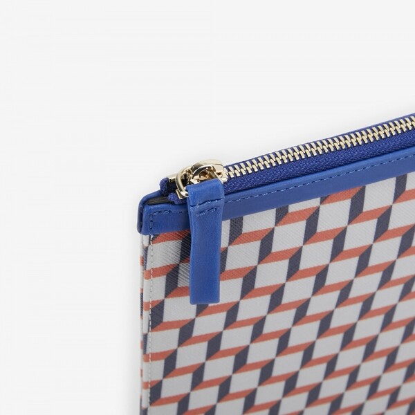 꼬르소밀라노,피에르하디 공용 큐브 블루 오렌지 클러치백 POUCH L MULTI BLUE