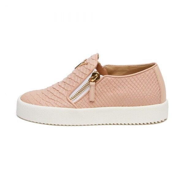 꼬르소밀라노,쥬세페자노티 여성 뱀피 핑크 슬립온 RS7006 ROSA