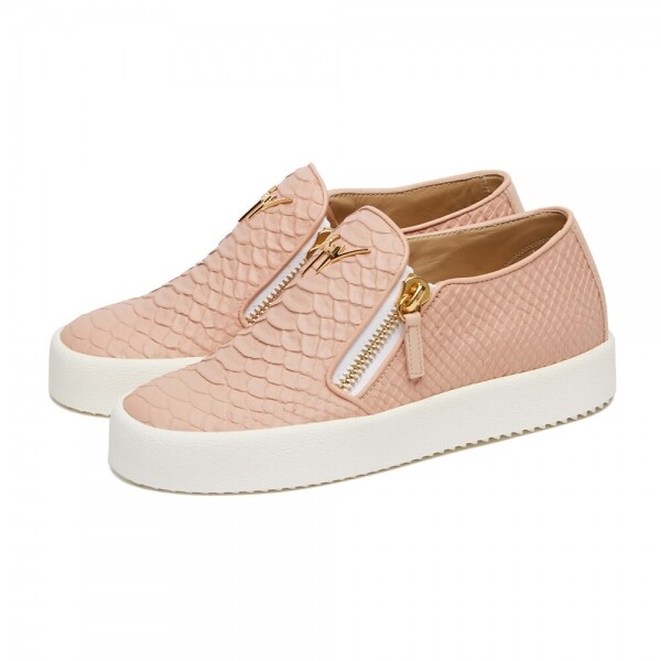 꼬르소밀라노,쥬세페자노티 여성 뱀피 핑크 슬립온 RS7006 ROSA