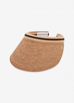 헬렌카민스키 여성 비앙카 누가/블랙 스트라이프 썬캡 HAT50265 Nougat Black Stripe