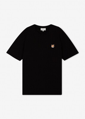메종키츠네 남성 폭스 헤드 블랙 반팔티 LM00104KJ0008 P199