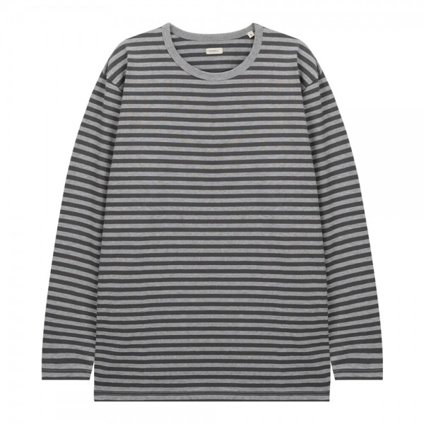 꼬르소밀라노,나나미카 남성 스트라이프 믹스 그레이/그레이 긴팔티 S25SH119E MIXGRAYXGRAY