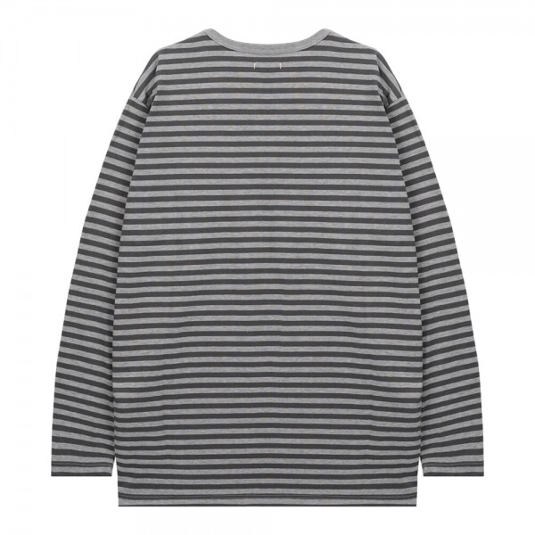꼬르소밀라노,나나미카 남성 스트라이프 믹스 그레이/그레이 긴팔티 S25SH119E MIXGRAYXGRAY
