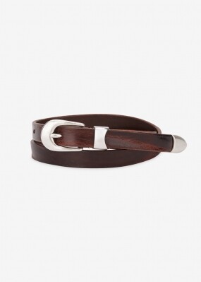 아워레가시 남성 2CM 브라운 벨트 A2208BBR BROWN LEATHER