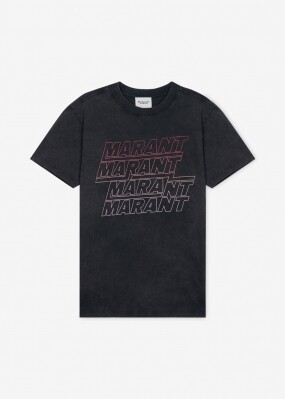 이자벨마랑 여성 조엘린 오프블랙 반팔티 TS0147FA B1N09E 01OK