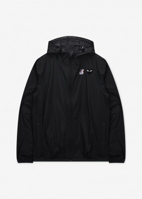 꼼데가르송 공용 K-WAY 블랙 자켓 AZ J507 051 1